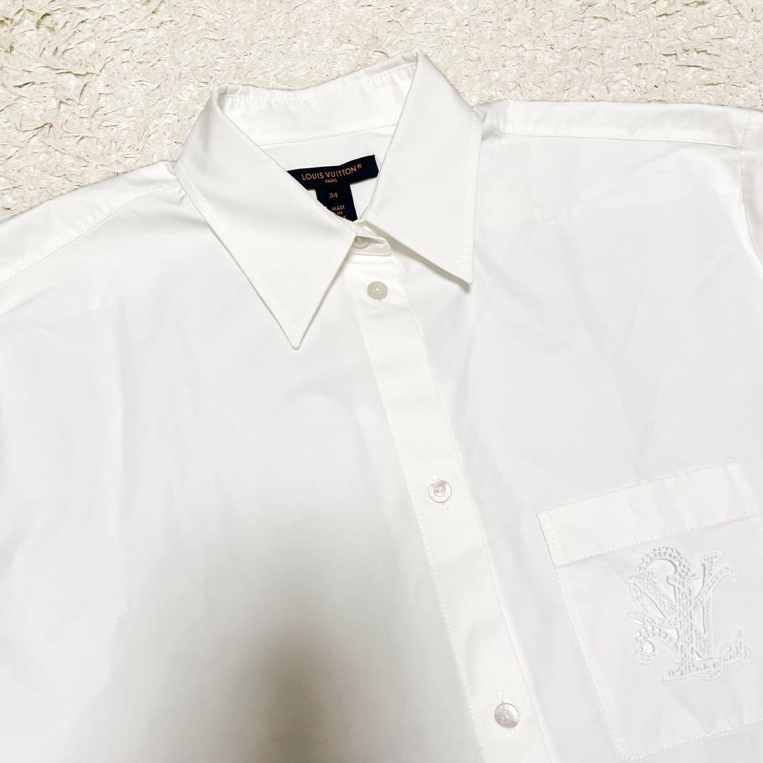 定価約30万✨ルイヴィトン 25AW ブロイダリーLクロップド シャツジャケット