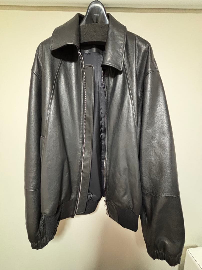 ジャケット・アウター ssstein 24AW LEATHERZIPSHORTJACKET