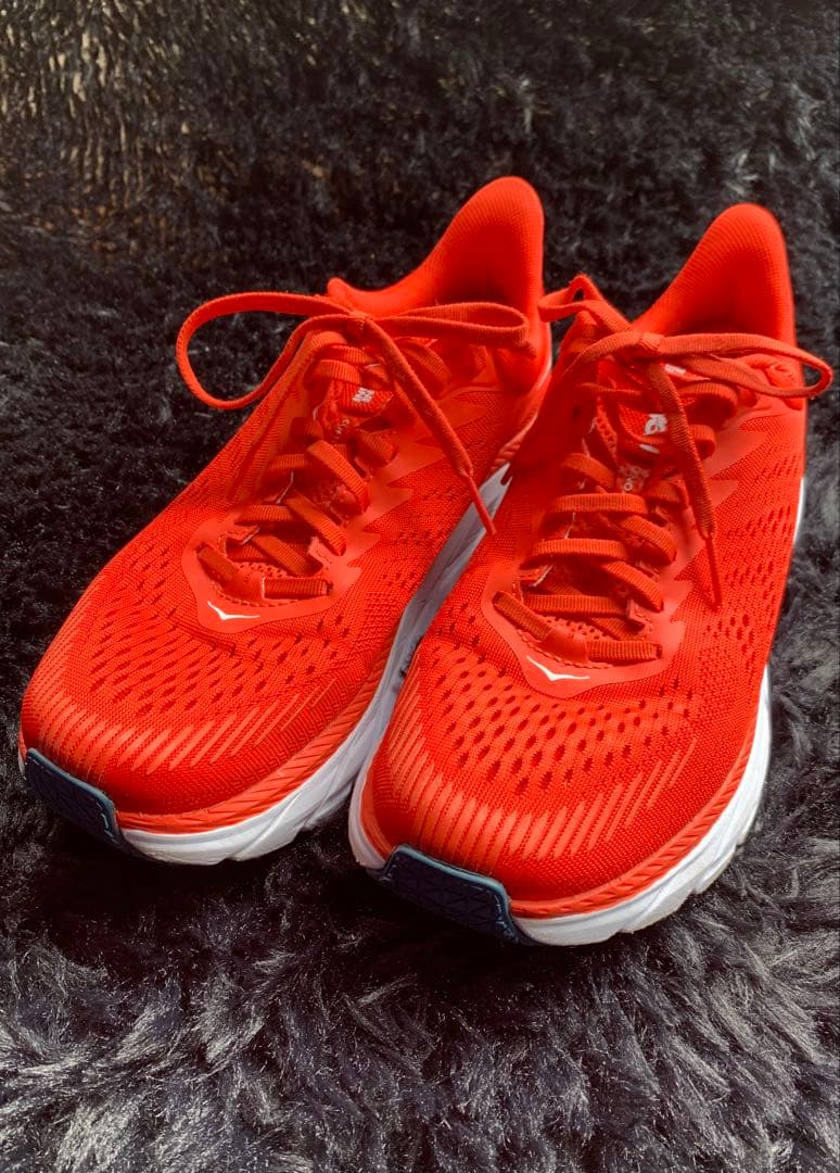 HOKA ONE ONE ホカオネオネ クリフトン7 WIDE 26cm 赤