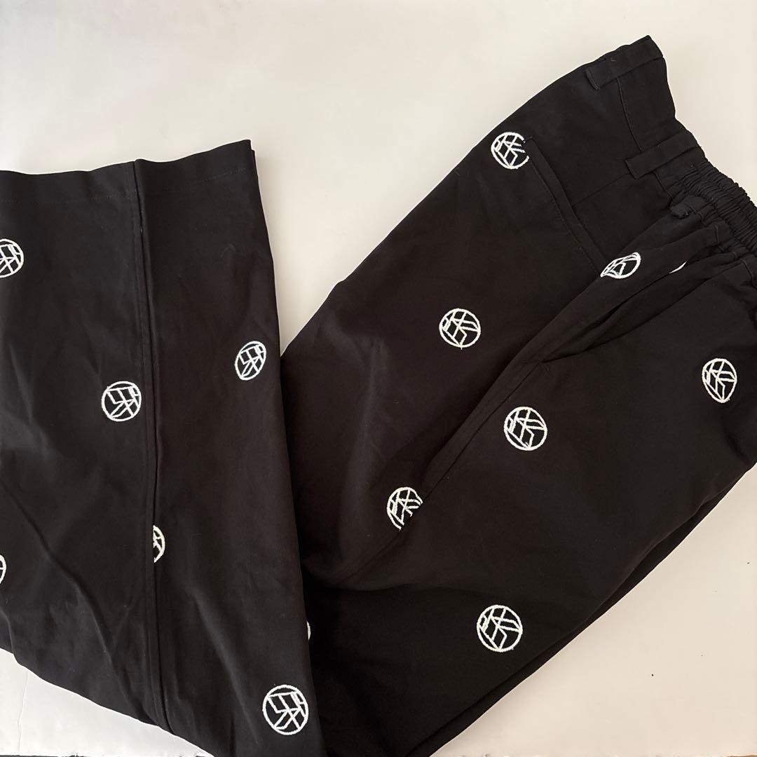完売品　黒M FR2 GOLF 春夏　メンズ　刺繍ロゴ　ストレッチパンツ