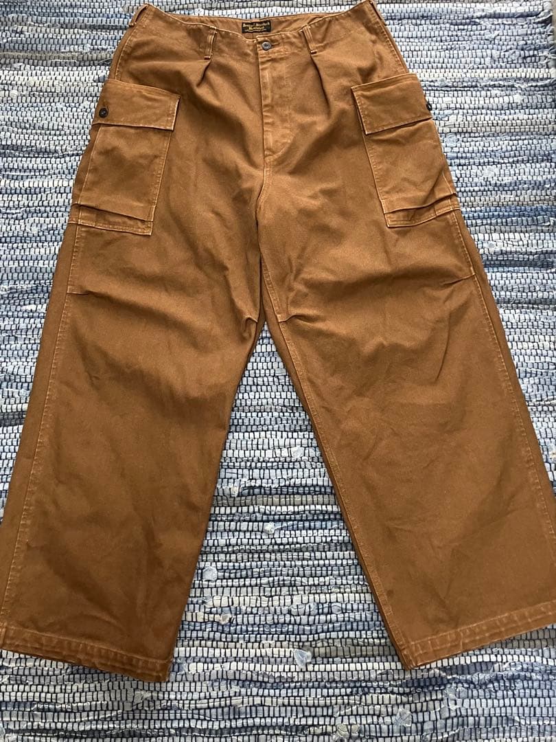 J.S.stead ヘビーキャンバス　ワイドカーゴパンツ　L