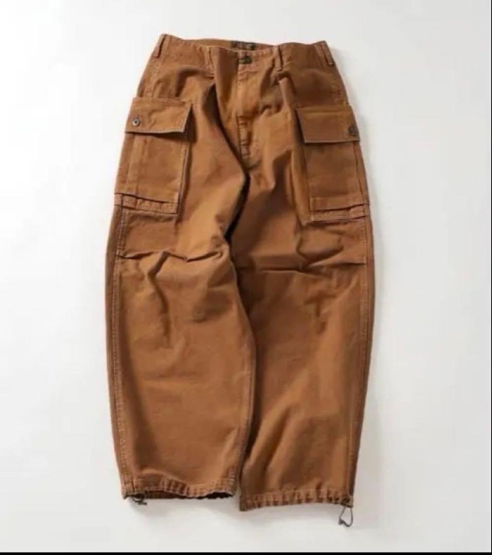 J.S.stead ヘビーキャンバス　ワイドカーゴパンツ　L