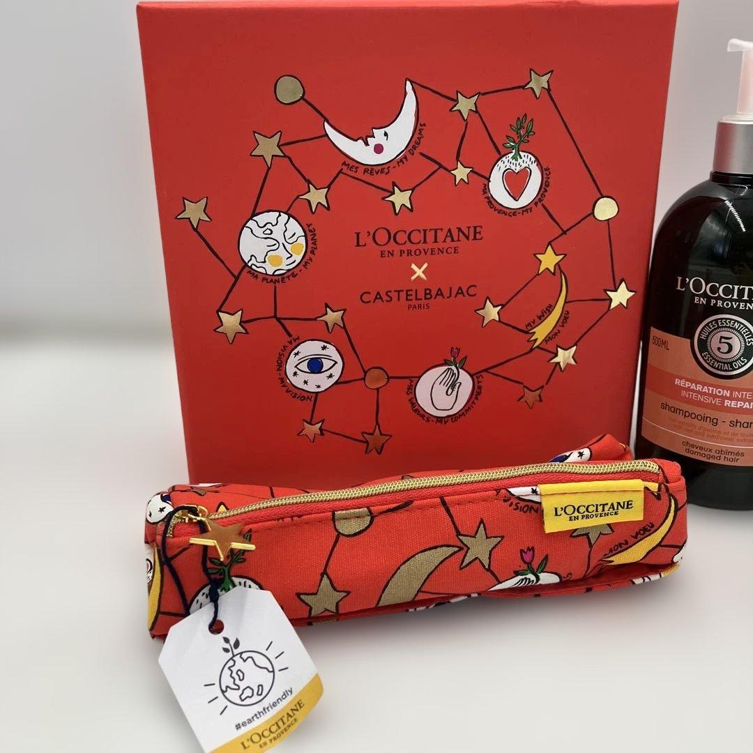 【新品】ロクシタン シャンプー コンディショナー 化粧水 ポーチ付き 4点セット