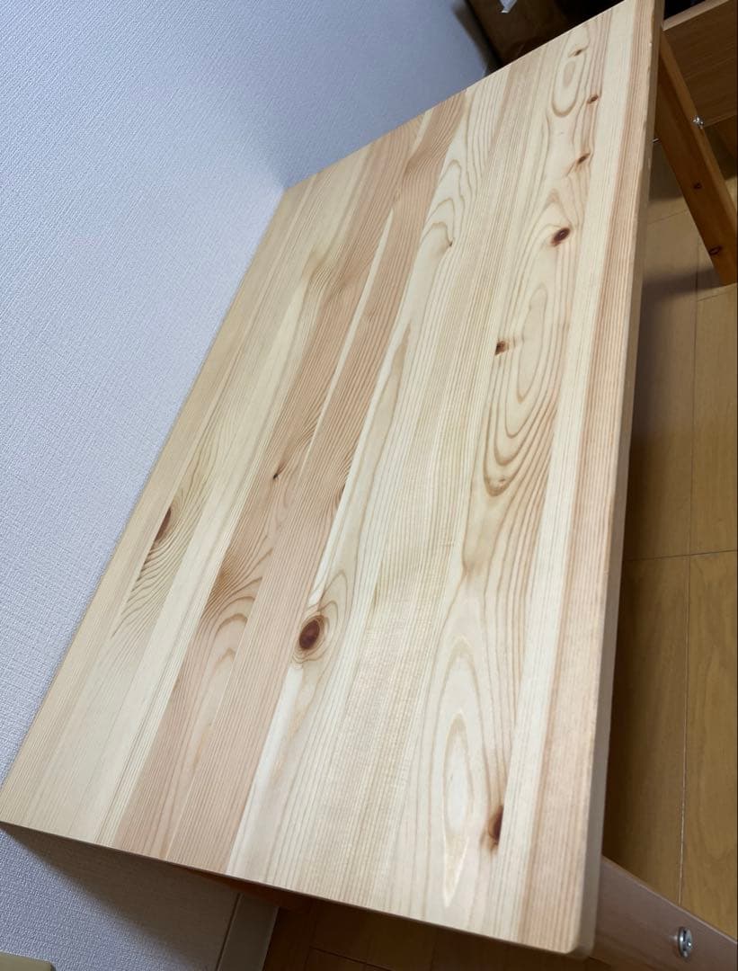 【美品✨️】無印良品パイン材ローテーブル折りたたみ式W80×D50×H35cm