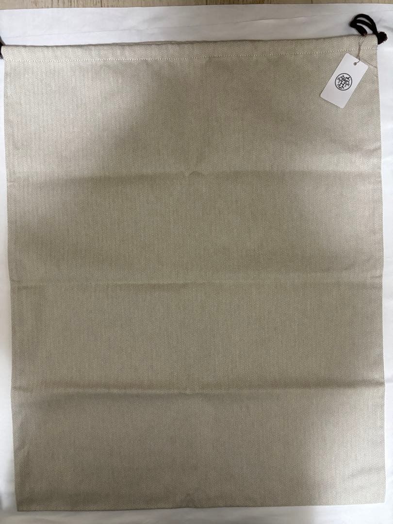 【正規品新品】エルメス ヘリンボーン　超特大未使用タグ付き保存袋⑯
