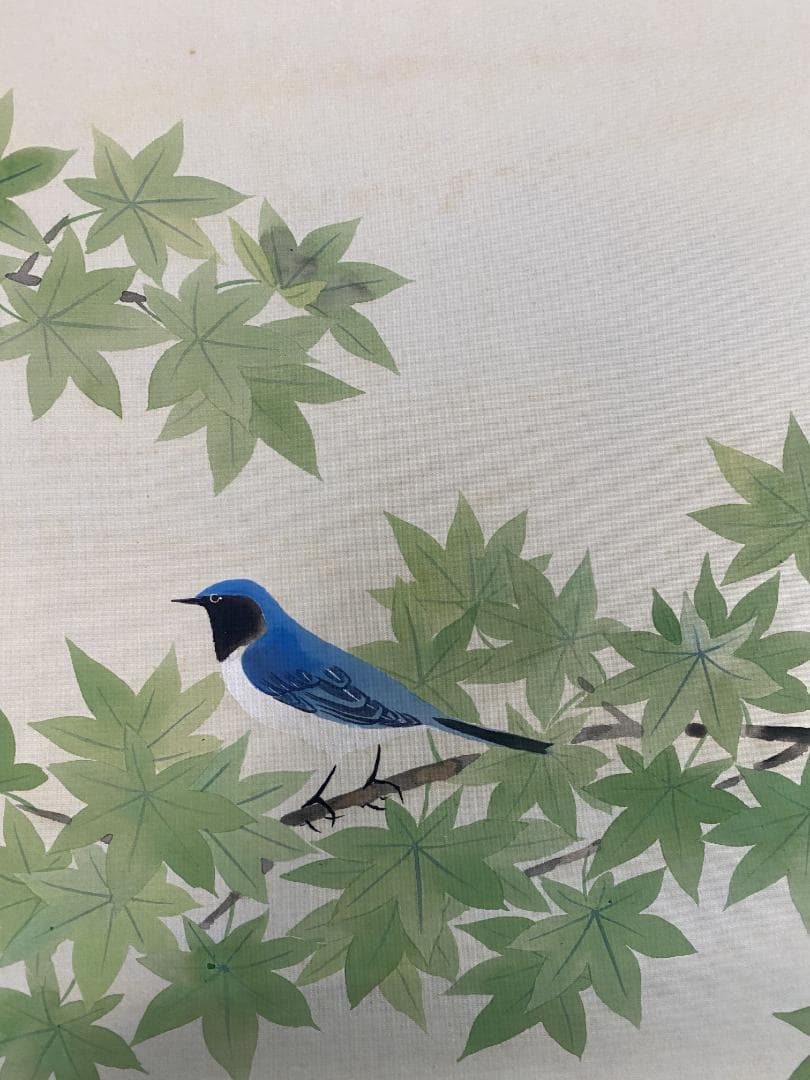 ど*み様 槍田浩秀『春歌秋囀』四幅対 惜春歌 風待鳥 千里草 訪友雪 花鳥図 千