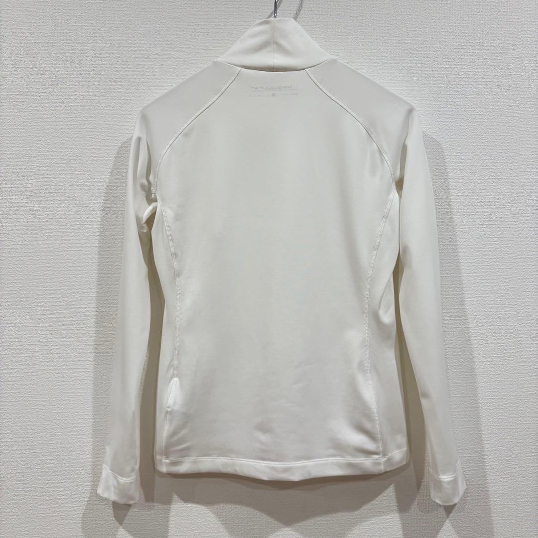 ナイキゴルフ　Nike Vネックニットベスト　モックネックシャツ 緑白　春　M