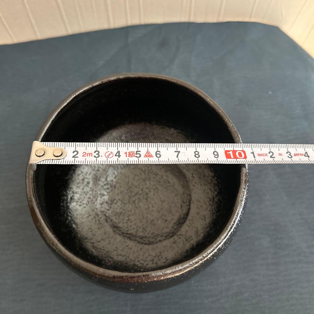 松月　黒茶椀