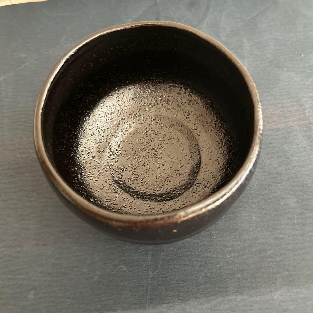 松月　黒茶椀