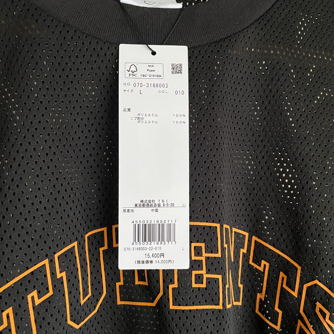 新品 Students Golf メッシュジャージ プリントロンT ブラック L