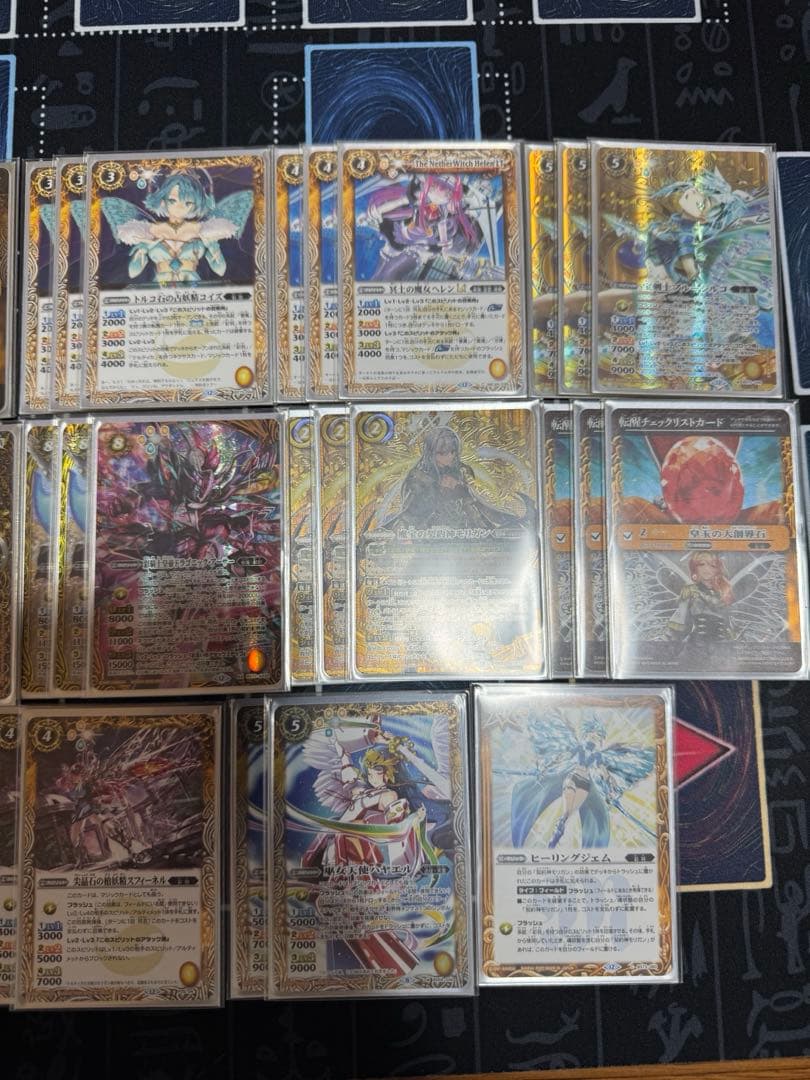 ふ*ン様 バトスピ 契約モリガン彩羽デッキ　シークレットスリーブ予備パーツ付き