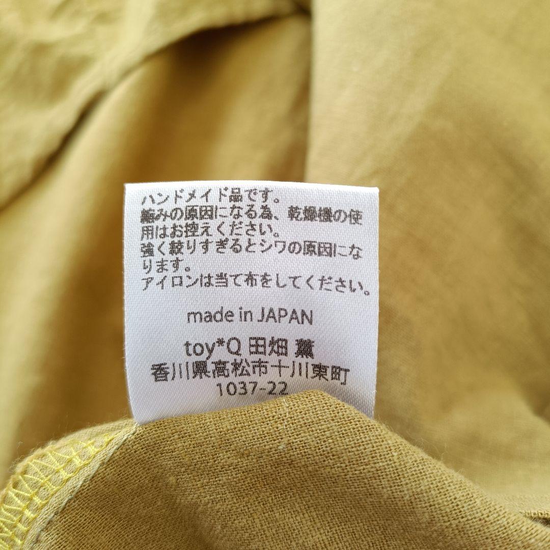 【新品未使用品】ハンドメイド　コットンリネン　作家物　ブラウス