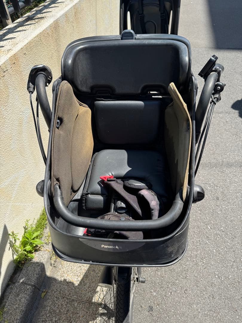 Panasonic 電動アシスト自転車 チャイルドシート付き 黒