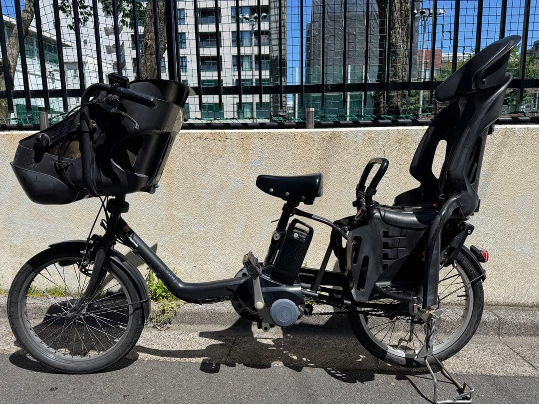 Panasonic 電動アシスト自転車 チャイルドシート付き 黒