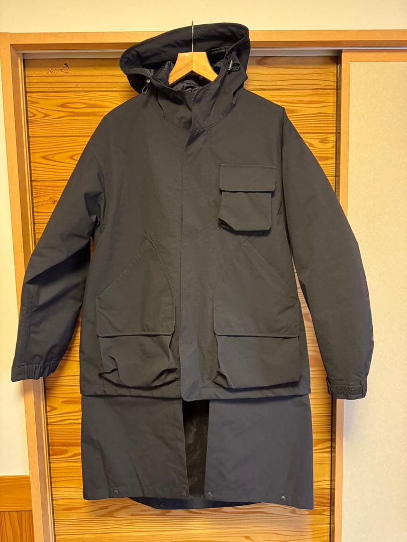 GU×ENGINEERED GARMENTS パデッドシェルパーカ ネイビー M