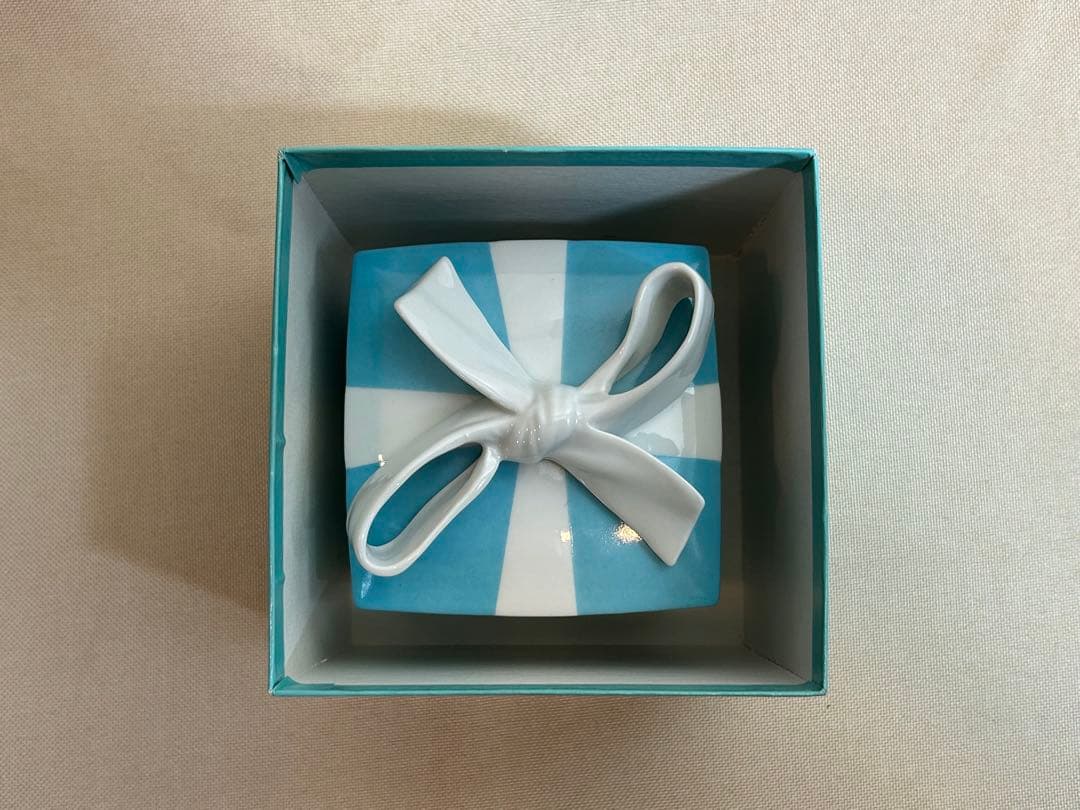 ティファニー　ブルーボックス　ラージサイズ　陶器製　TIFFANY&Co