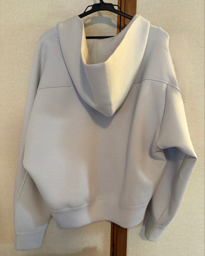 theory luxe フーデッドパーカー　フロストグレー