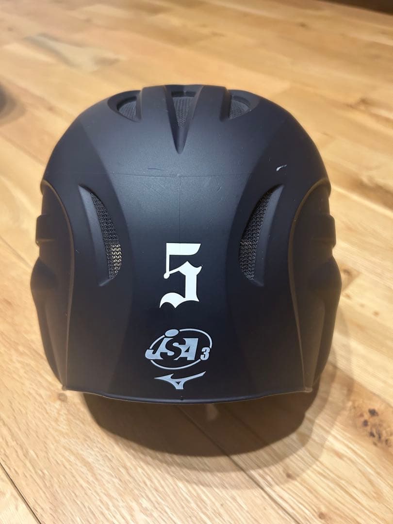 ミズノ　ソフトボール　ヘルメット　つや消し　ネイビー　Lサイズ　美品