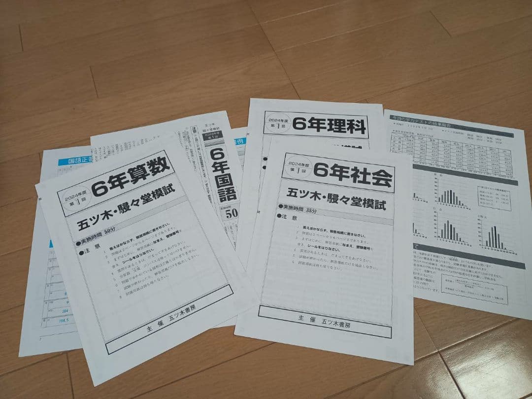 2024年 五木駸々堂模試　6年過去問