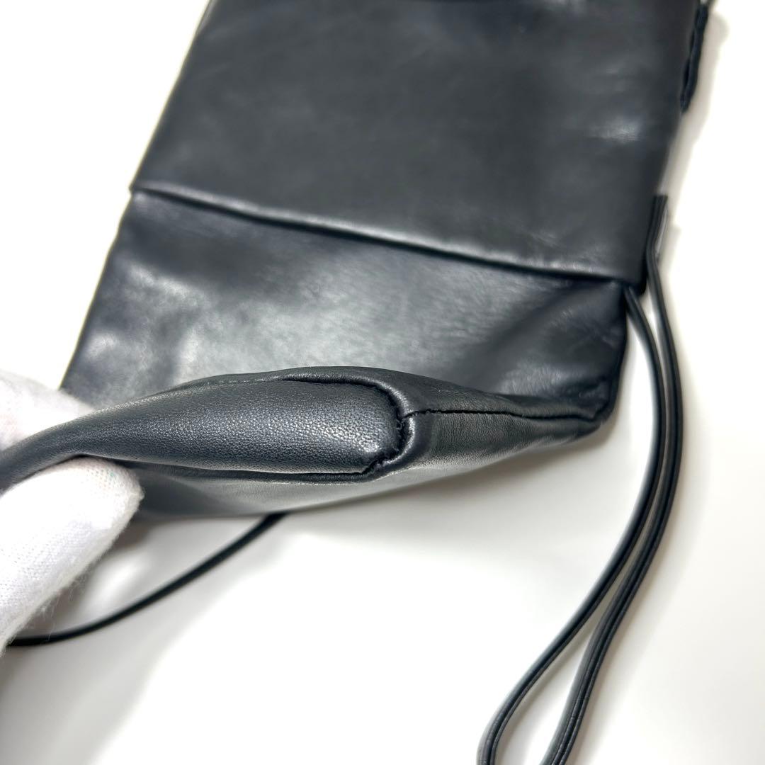 HELMUT LANG 本革 ミニショルダーバッグ 黒