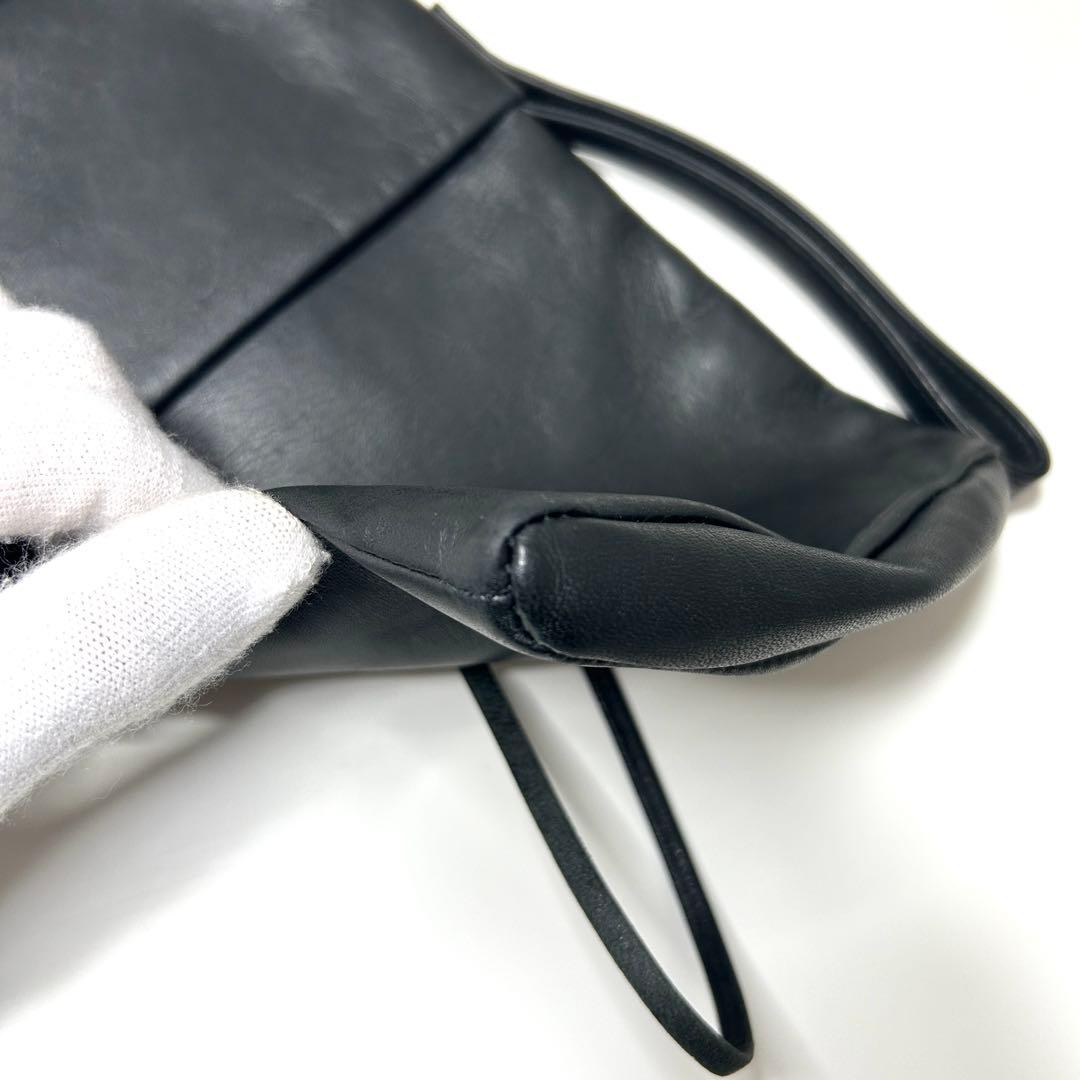 HELMUT LANG 本革 ミニショルダーバッグ 黒