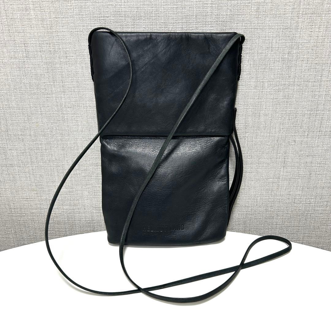 HELMUT LANG 本革 ミニショルダーバッグ 黒