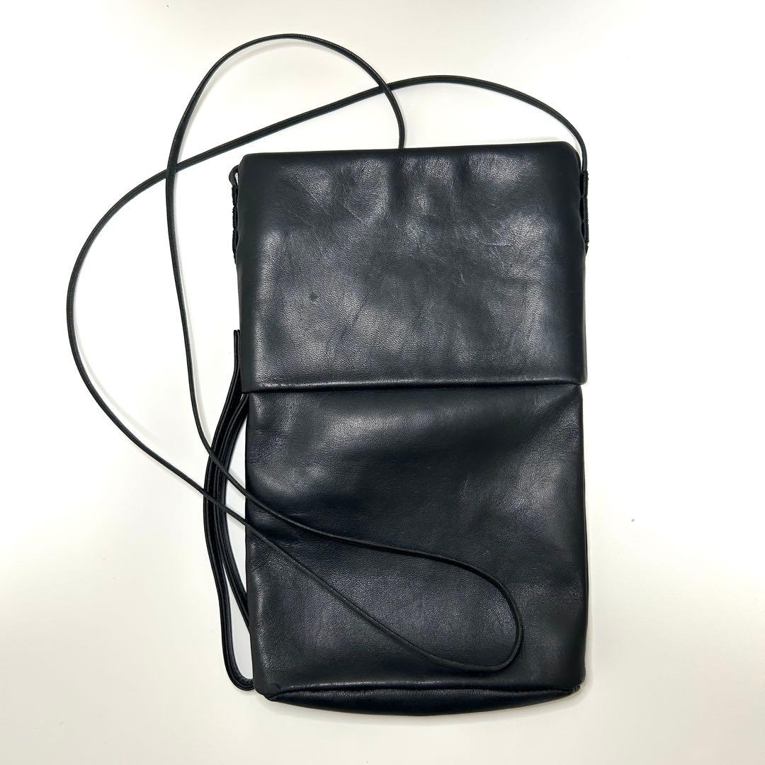 HELMUT LANG 本革 ミニショルダーバッグ 黒