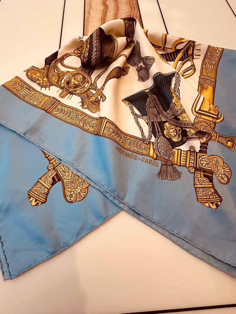 9386エルメス HERMES スカーフ カレ90 grand uniforme