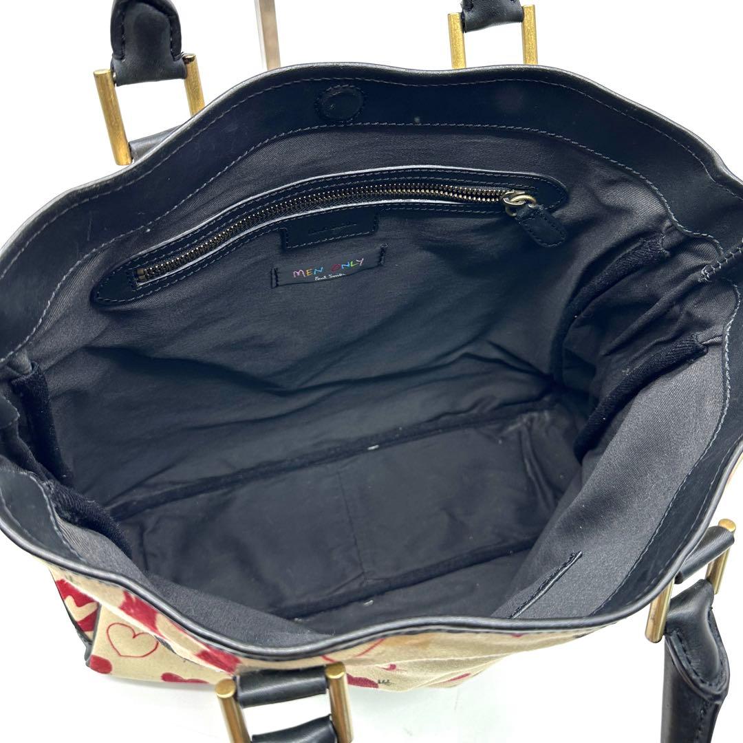 PaulSmith MEN ONLY トートバッグ ハート LOVE 総柄