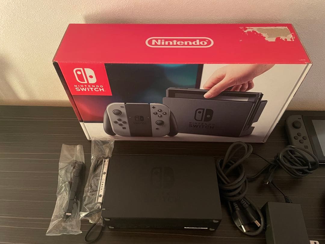 (ジャンク品)Nintendo Switch グレー 本体 付属品完備