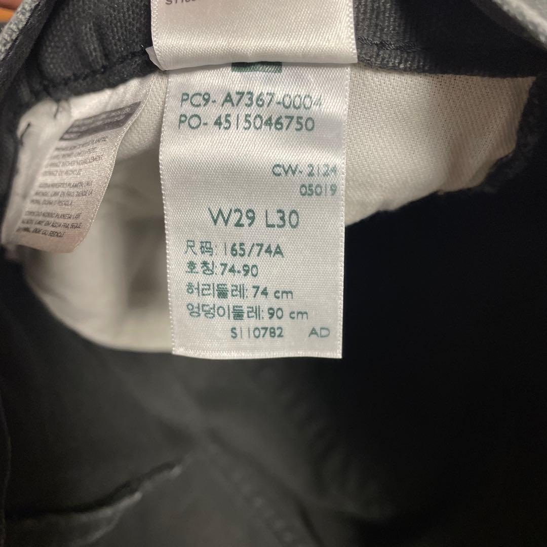 unisex Levi's 568 ルーズストレート ダブルニーブラック　W29