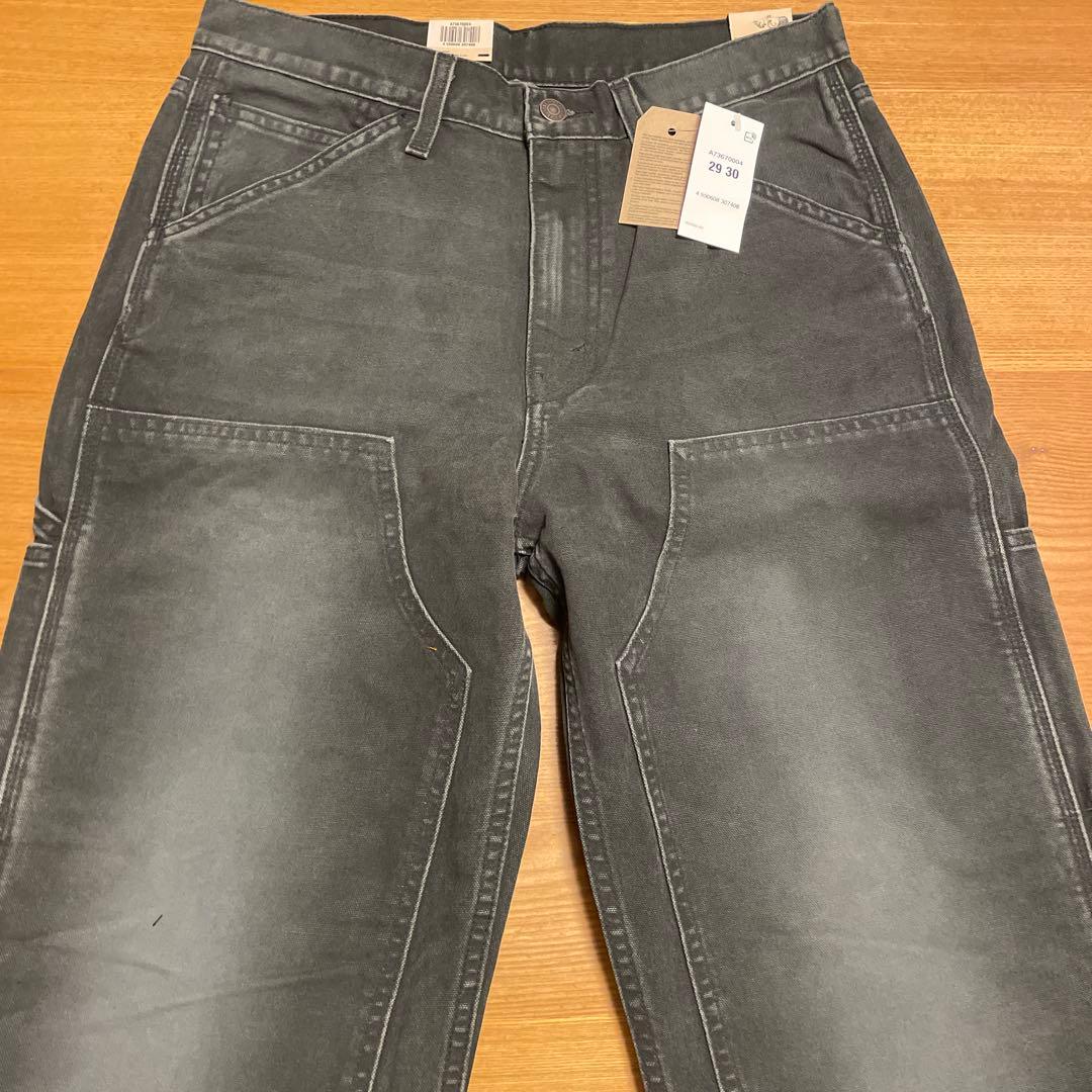 unisex Levi's 568 ルーズストレート ダブルニーブラック　W29