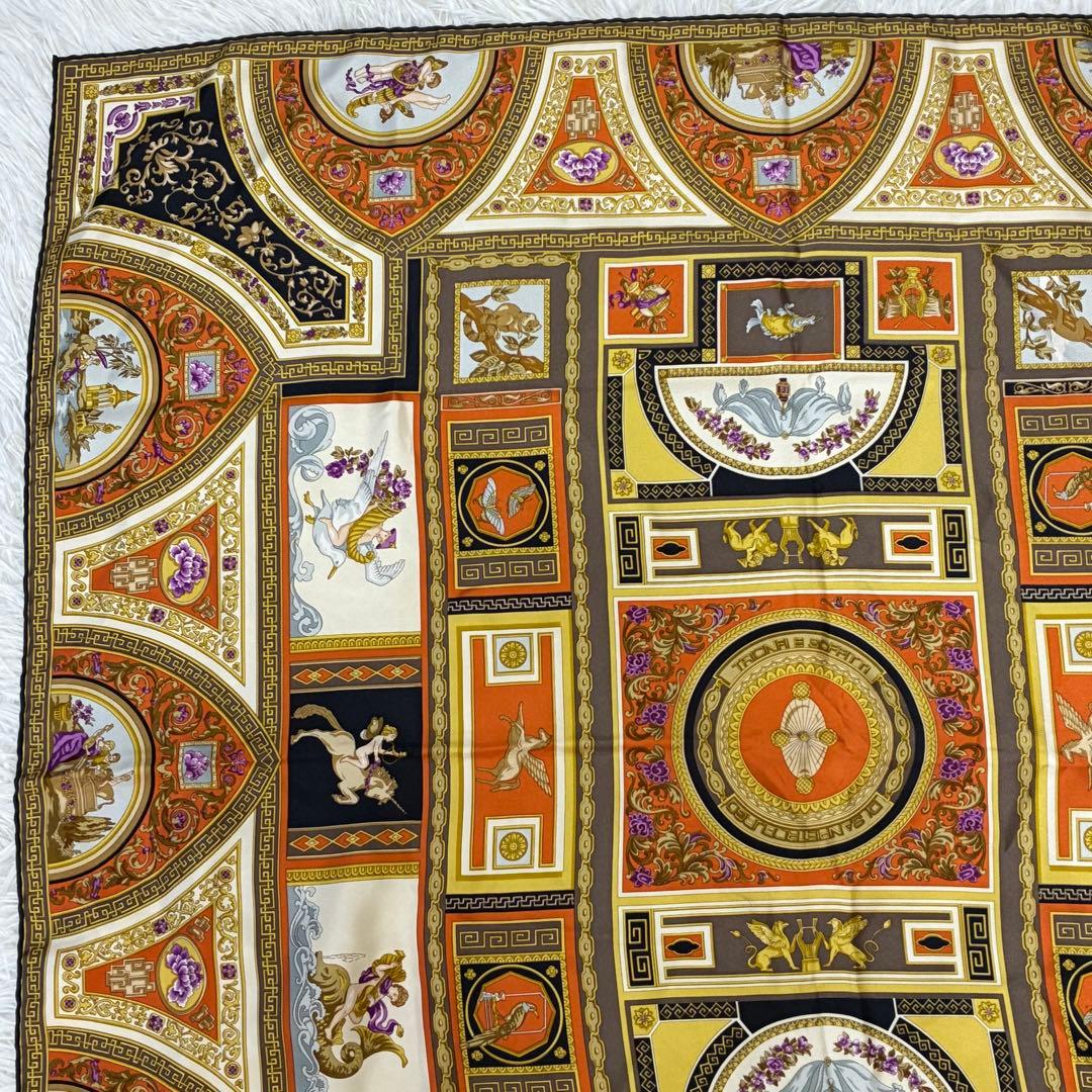 美品✨ETRO エトロ 大判スカーフ バロック調 イタリア製 シルク90×90