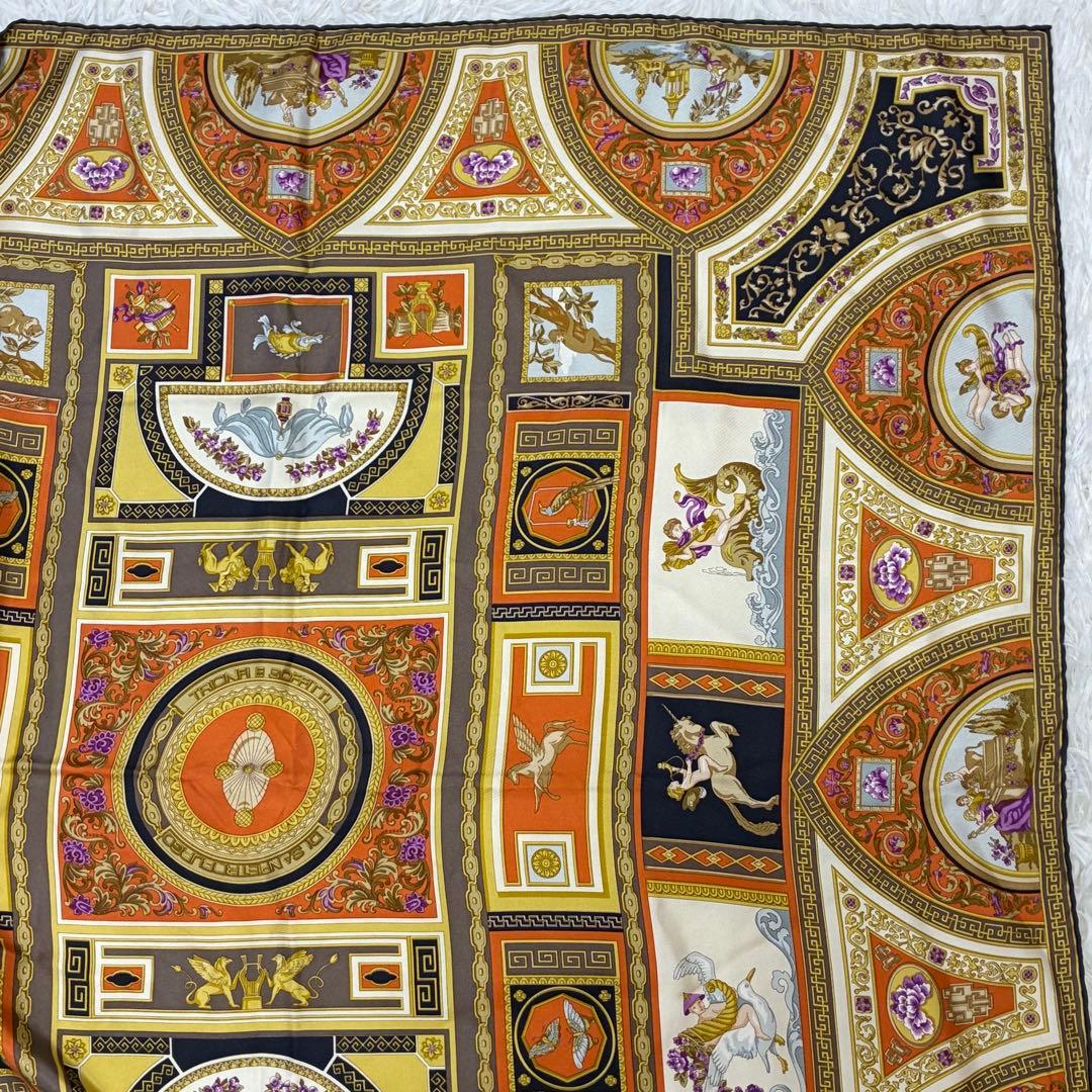 美品✨ETRO エトロ 大判スカーフ バロック調 イタリア製 シルク90×90