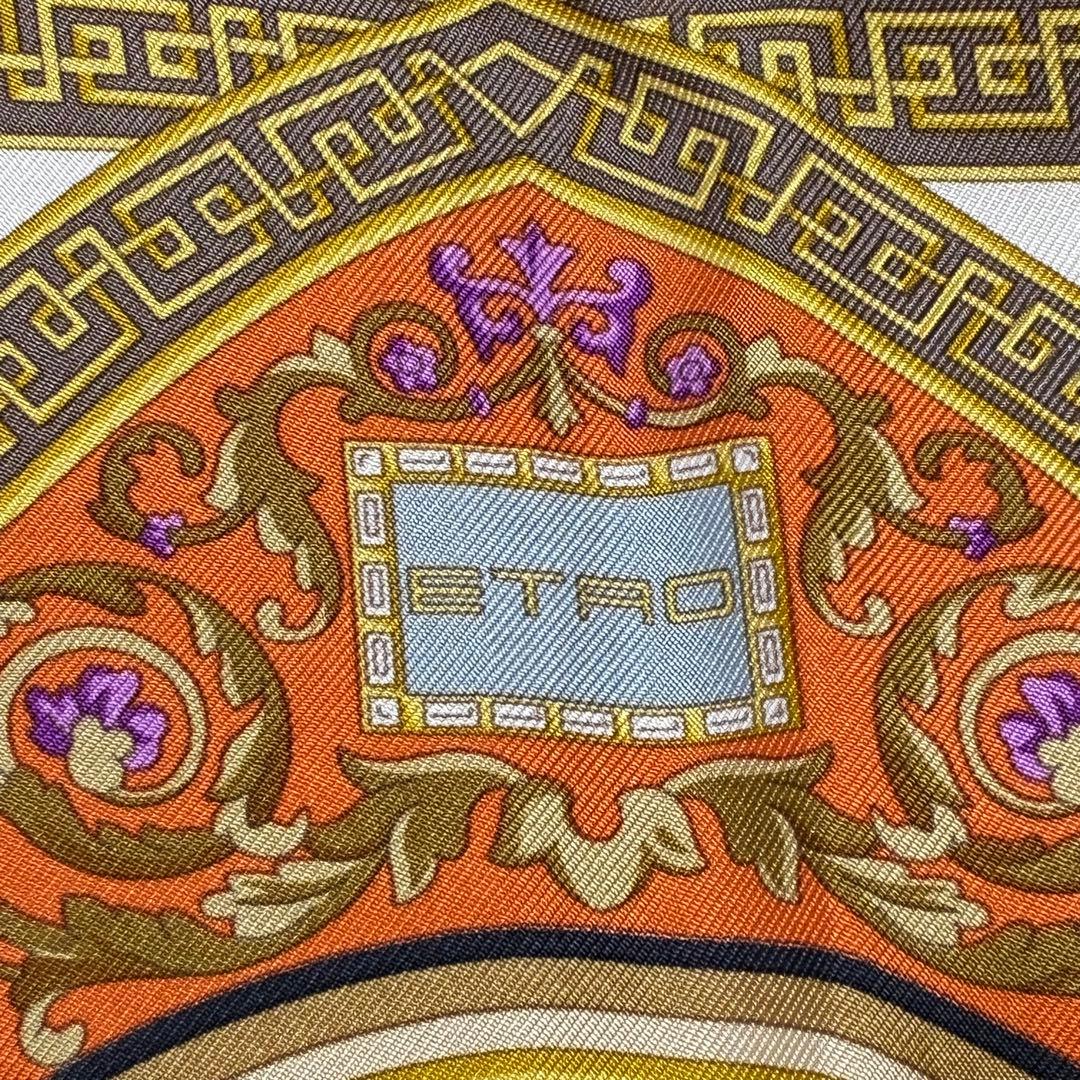 美品✨ETRO エトロ 大判スカーフ バロック調 イタリア製 シルク90×90