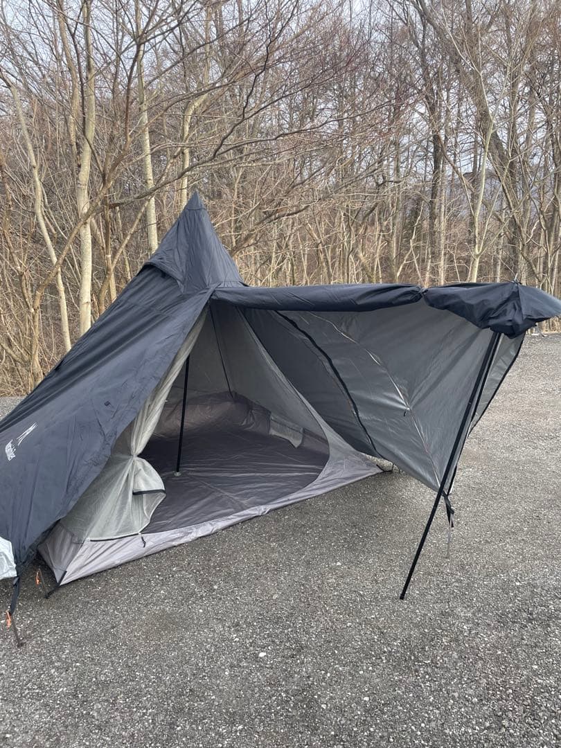 Mountainhiker ワンポールテント ツーリング　ブラック おまけ付き