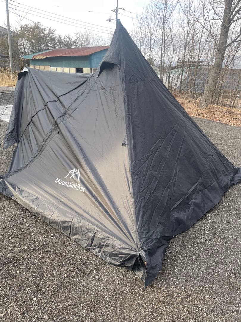 Mountainhiker ワンポールテント ツーリング　ブラック おまけ付き