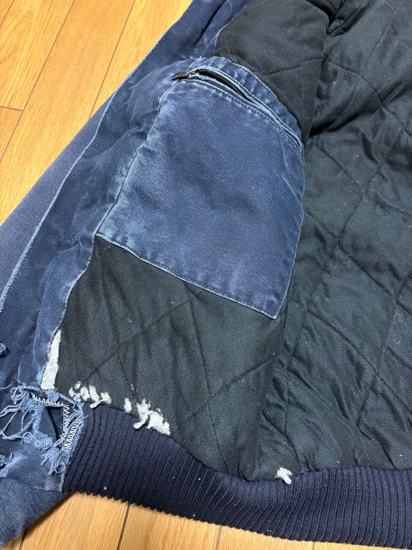 希少Carhartt J14 MDT サンタフェジャケット ネイビー Lサイズ