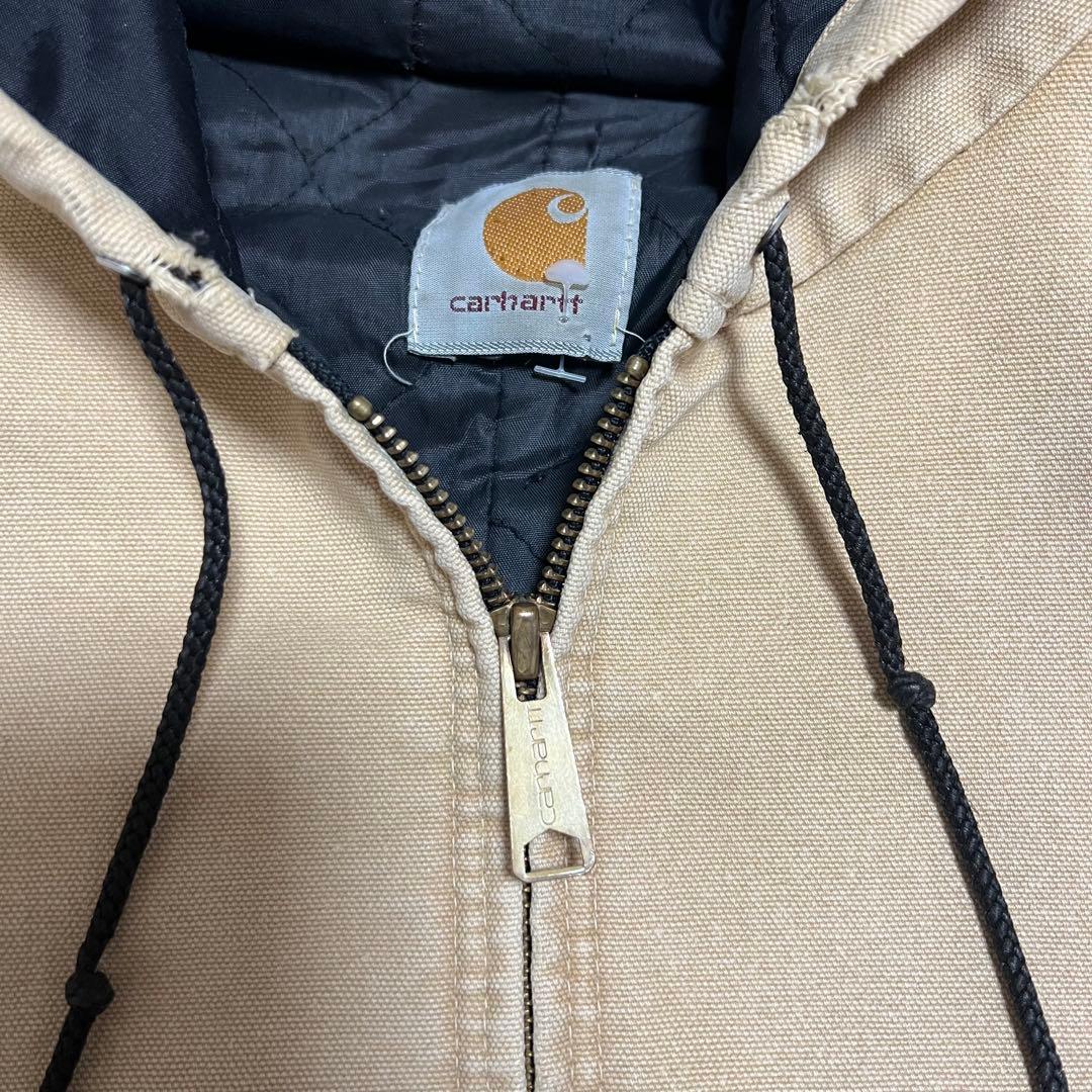 90s Carhartt カーハート ダックアクティブジャケット ベージュ ボロ