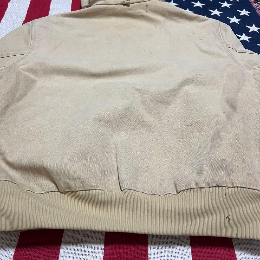 90s Carhartt カーハート ダックアクティブジャケット ベージュ ボロ