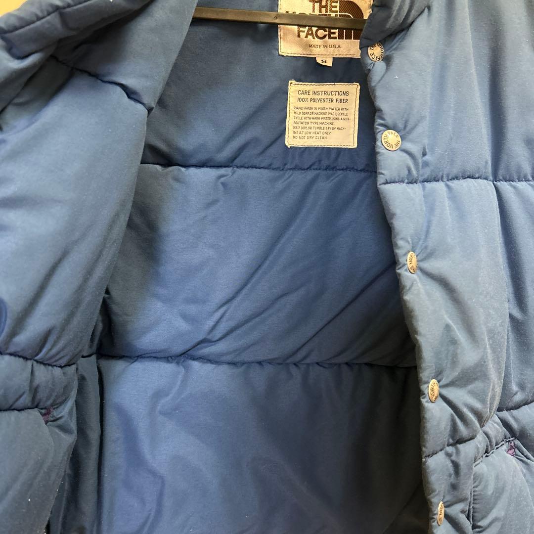 70s 80s THE NORTH FACE 茶タグ USA製 ダウンベスト