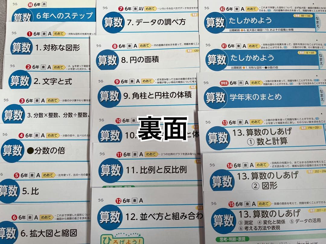 【最新版】小学6年生 算数 カラーテスト東京書籍　光文書院