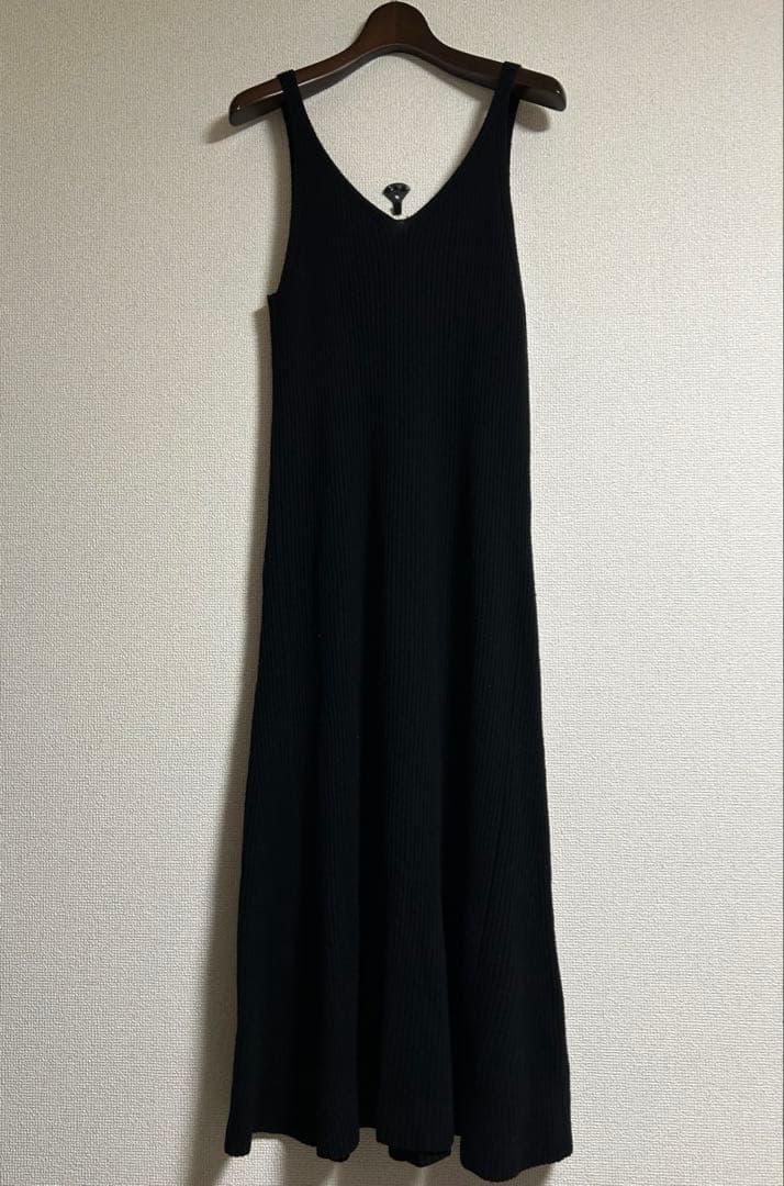 ATON エイトン　カシミヤシルク　ノースリーブ　ニットワンピース