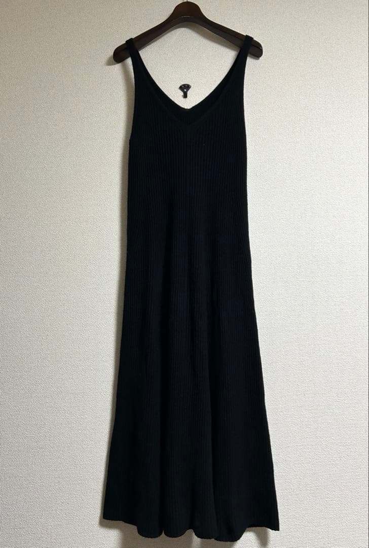 ATON エイトン　カシミヤシルク　ノースリーブ　ニットワンピース