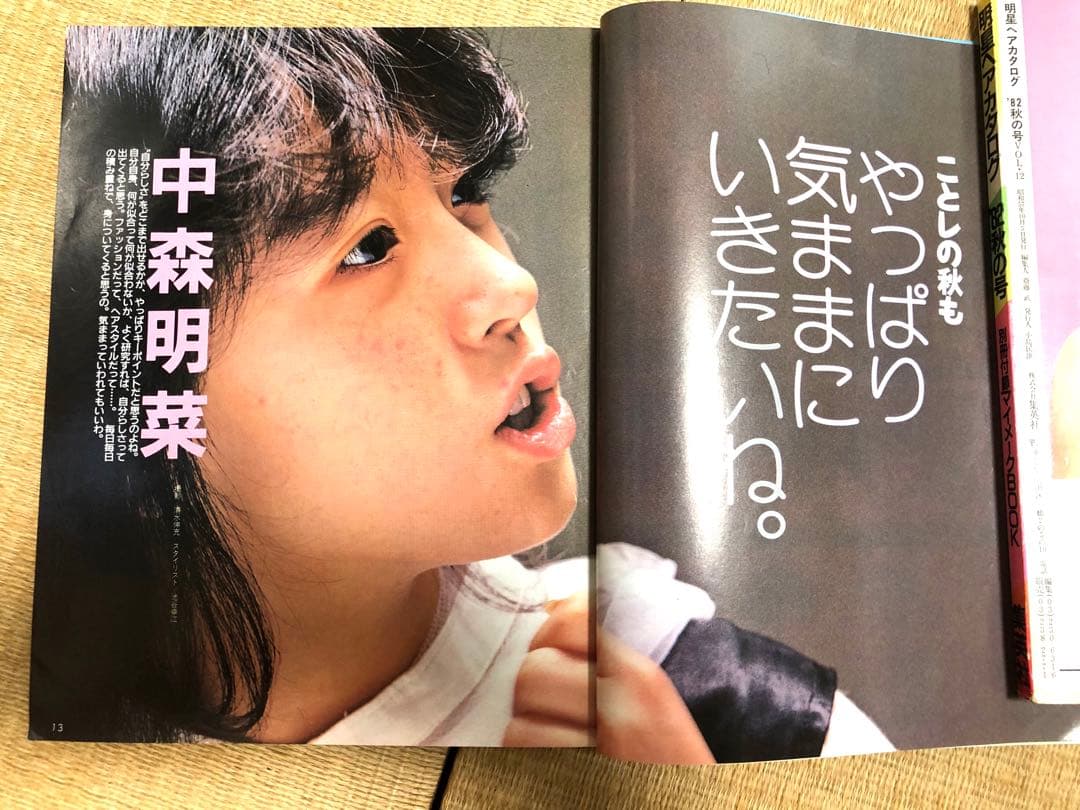 明星ヘアカタログ1985年秋の号【表紙】岡田有希子