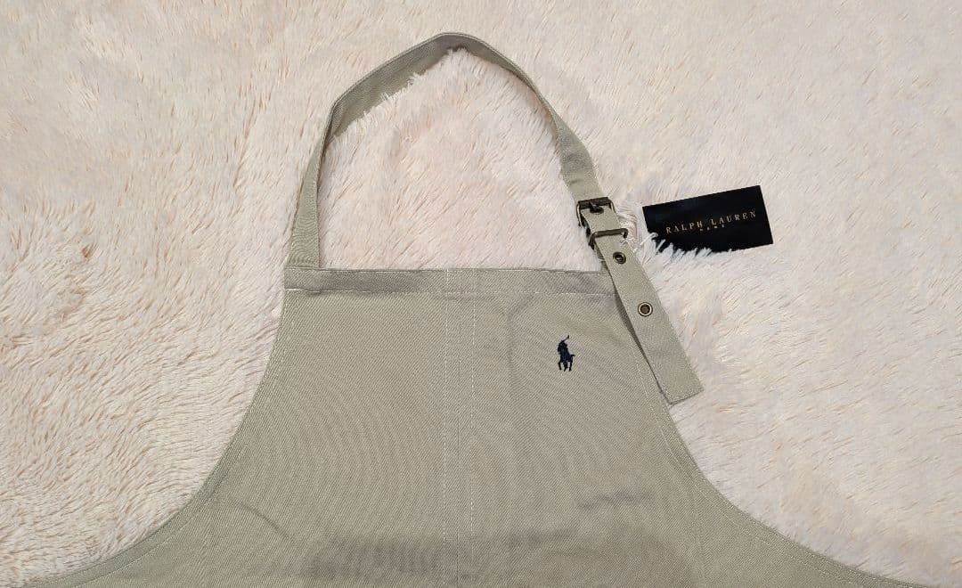 ☆新品☆RALPH LAUREN　ラルフローレン　エプロン　日本製　ベージュ