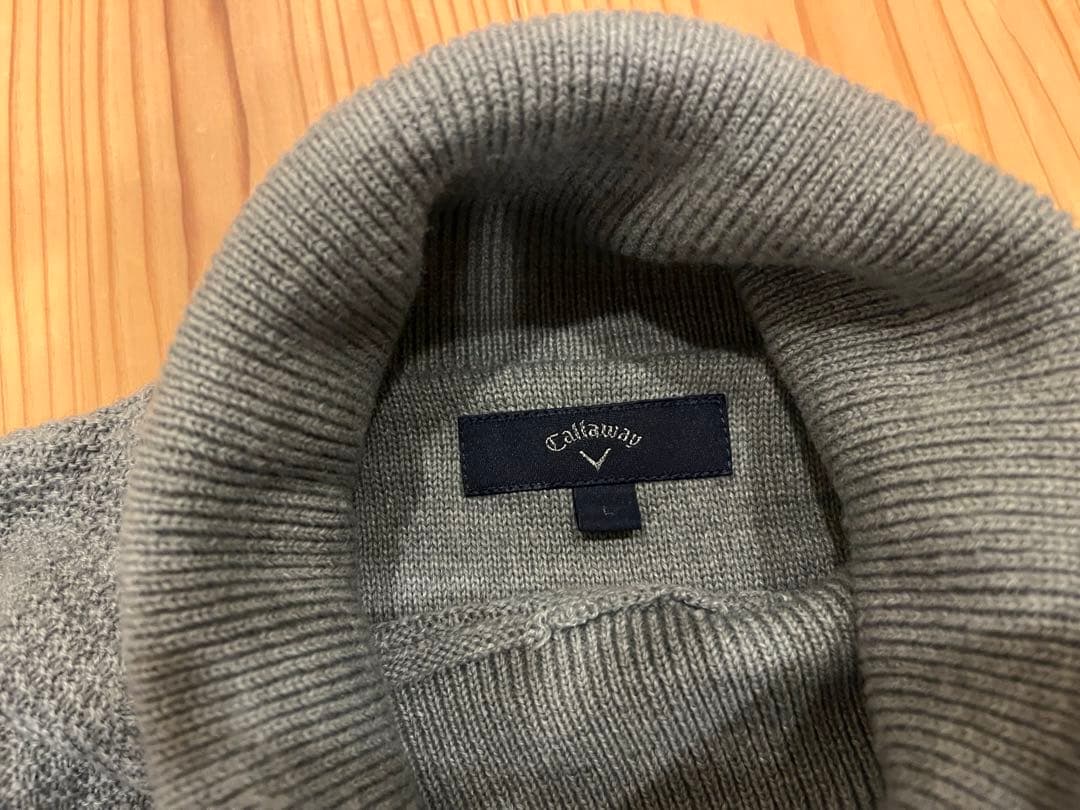 Callaway ハニカム編み タートルネック セーター 2色セット