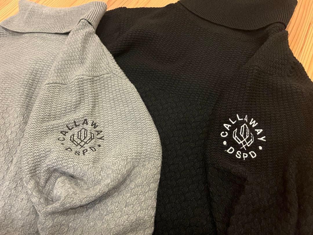 Callaway ハニカム編み タートルネック セーター 2色セット