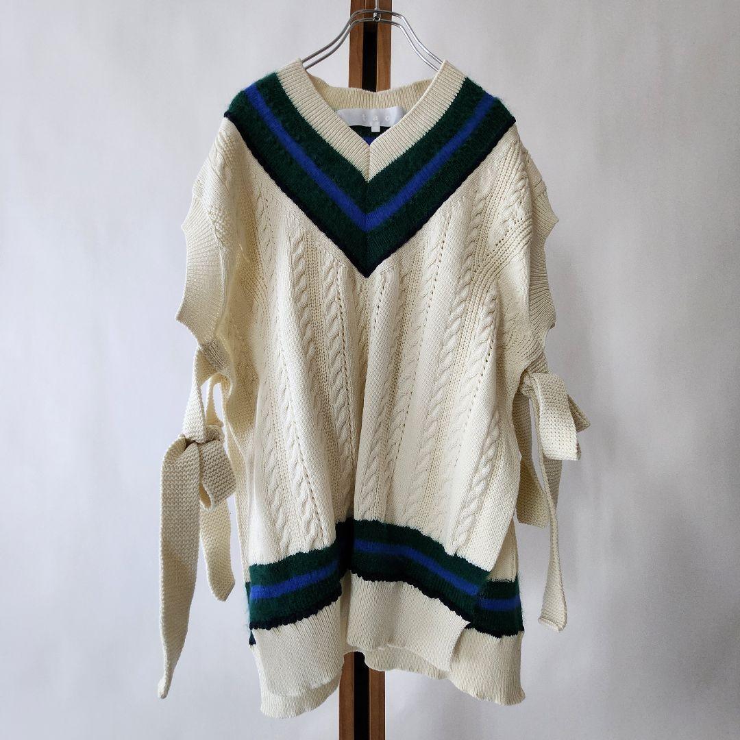 TAO コムデギャルソン ニットベスト サイズM 2023AW