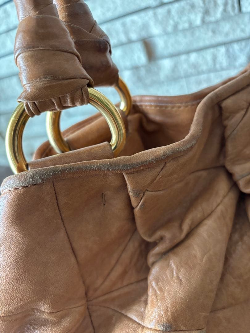 中古 miu miu キルティングレザー バッグ